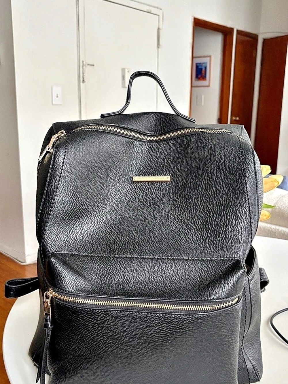 Poppy & Peonies The Nomad Backpack Black